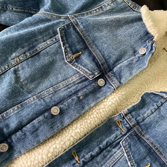 Faux Fur Jean Jacket - Picture 2 of 2